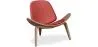 Poltrona di design - Poltrona Scandinava - Rivestita in pelle - Lucy image 9