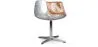 Sedia lounge - Sedia di design - Pelle e metallo - Cognac image 9