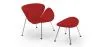  Poltrona di Design con Poggiapiedi - Rivestimento in Pelle - Chunk image 9
