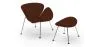  Poltrona di Design con Poggiapiedi - Rivestimento in Pelle - Chunk image 9