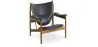 Poltrona di Design con Braccioli - Legno e Pelle - Captain image 9