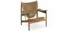 Poltrona di Design con Braccioli - Legno e Pelle - Captain image 9
