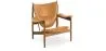 Poltrona di Design con Braccioli - Legno e Pelle - Captain image 9