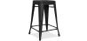 Sgabello da bar di design industriale - Acciaio opaco - 60cm - Stylix image 9