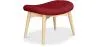Poggiapiedi rivestito in lino - Design scandinavo - Legno - Kontor image 9