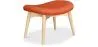 Poggiapiedi rivestito in lino - Design scandinavo - Legno - Kontor image 9