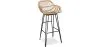 Sgabello da bar in rattan con braccioli - Stile Boho Bali - 75cm - Many image 9
