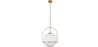 Lampada a Soffitto a Sfera di Vetro - Lampada a Sospensione Dorata - Anette image 9