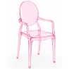 Sedia da pranzo trasparente - Design con braccioli - Louis XIV image 9