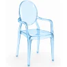 Sedia da pranzo trasparente - Design con braccioli - Louis XIV image 9
