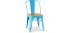 Sedia da pranzo - Design industriale - Legno e acciaio - Stylix image 9