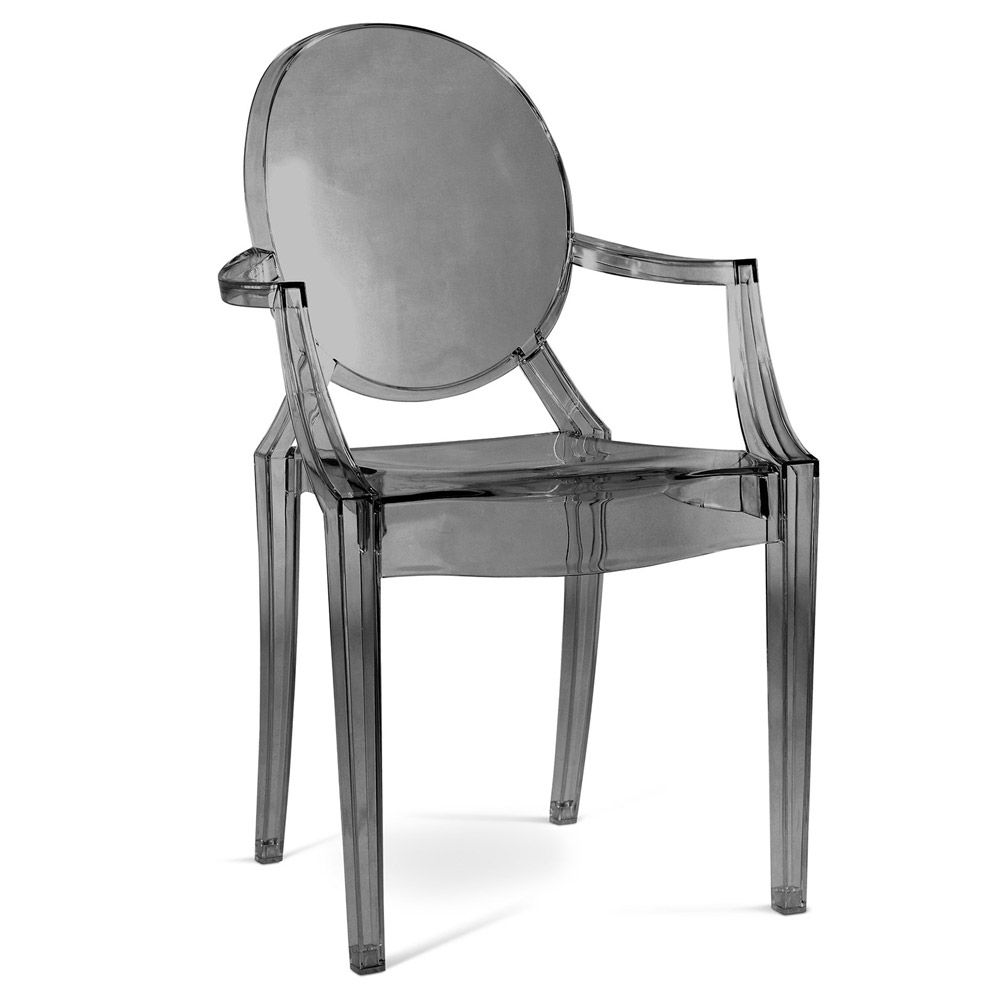 Sedia da pranzo trasparente - Design con braccioli - Louis XIV image 8