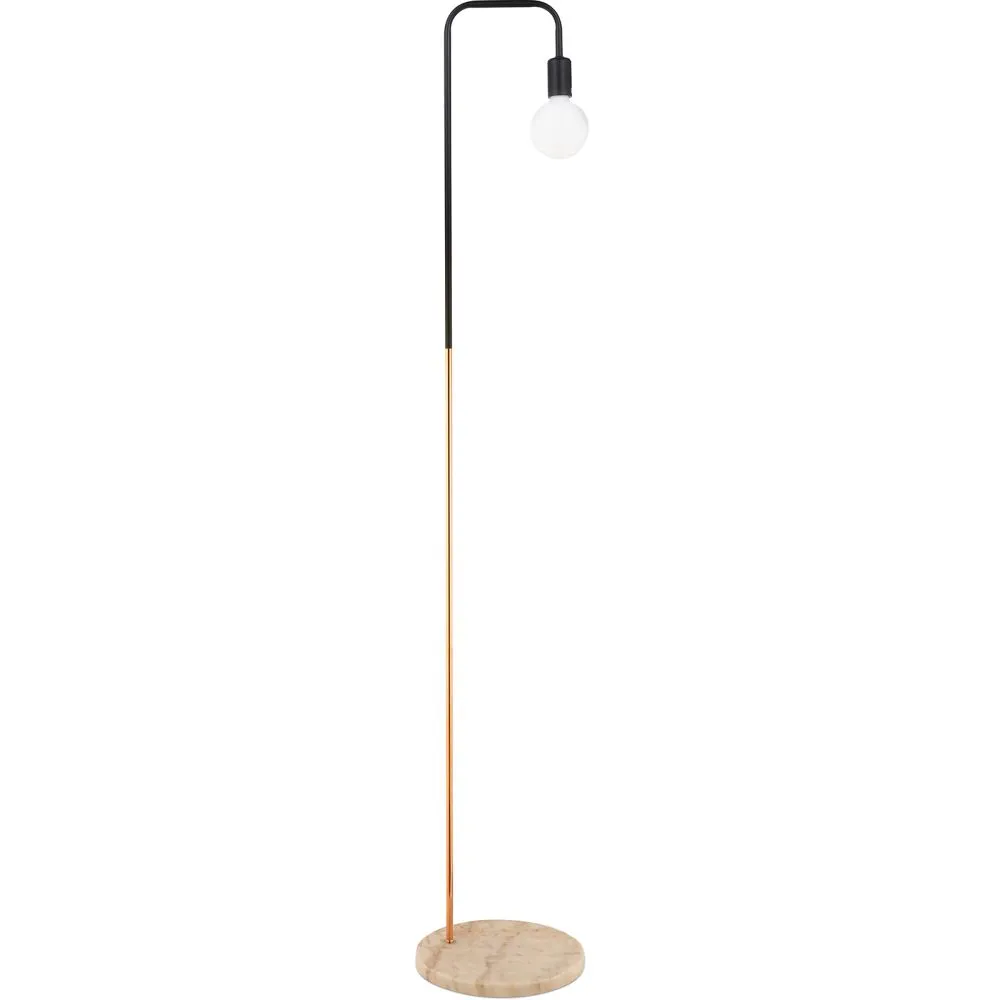 Lampada da Terra con Base in Marmo - Lampada da Salotto - Carlo image 8