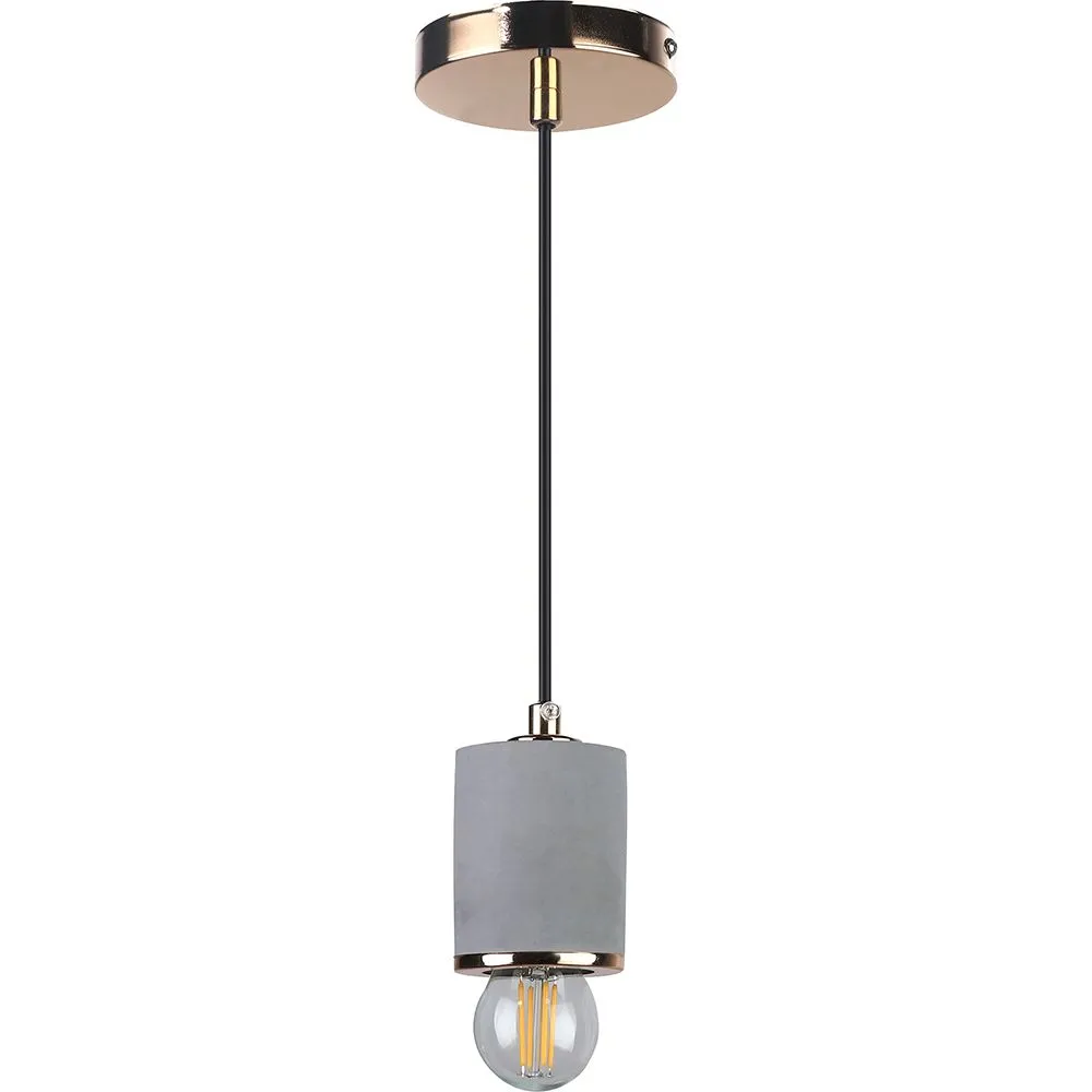 Lampada a soffitto - Lampada a sospensione - Metallo e cemento - Felippo image 8