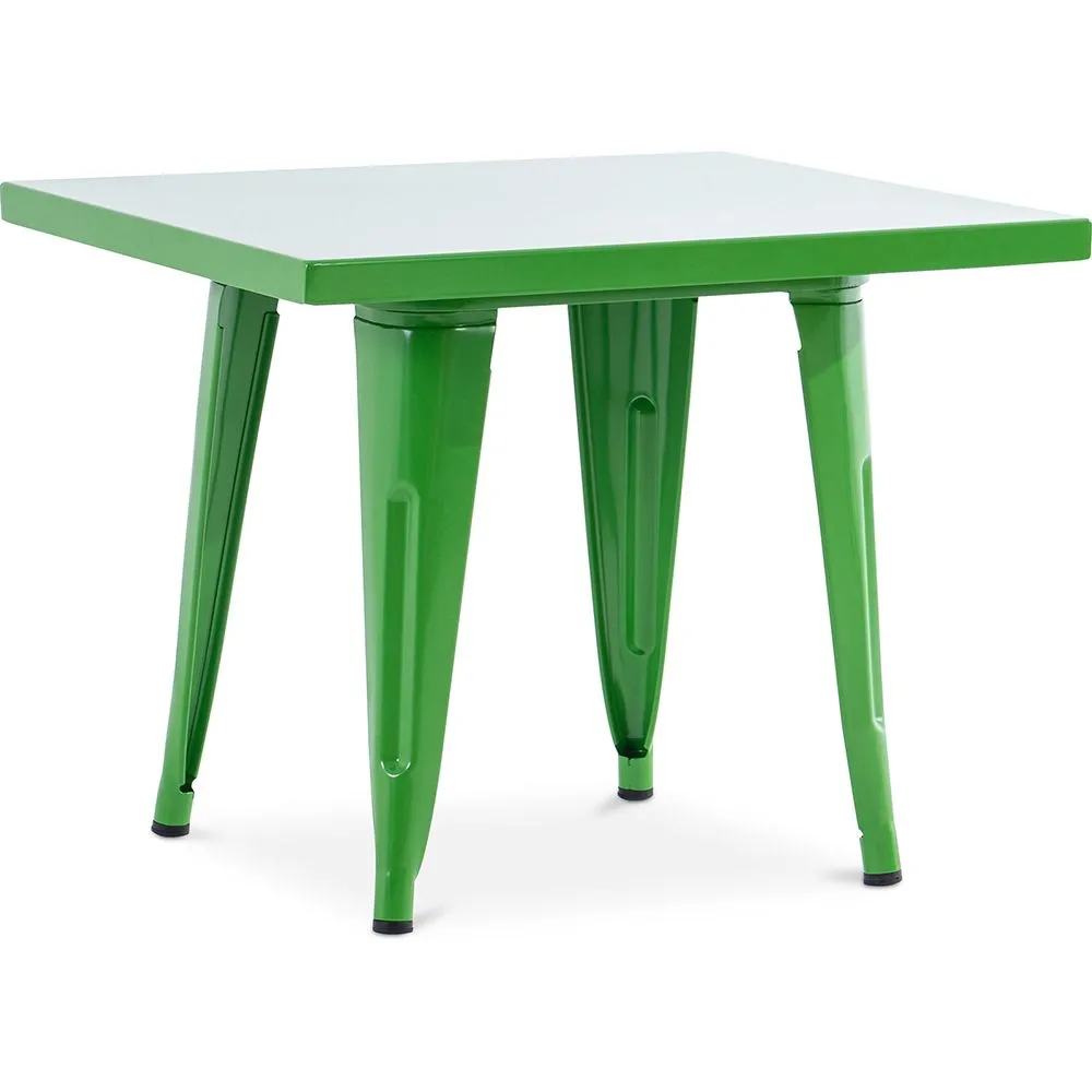 Tavolo Quadrato per Bambini - Industriale - Metallo - 60cm - Stylix image 8