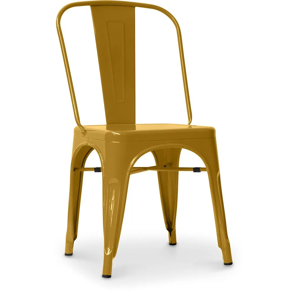 Sedia da pranzo in acciaio - Design industriale - Nuova edizione - Stylix image 8