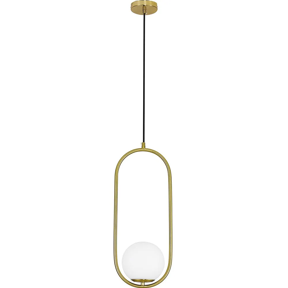 Lampada da soffitto a globo - Lampada a sospensione dorata - Ruby image 8