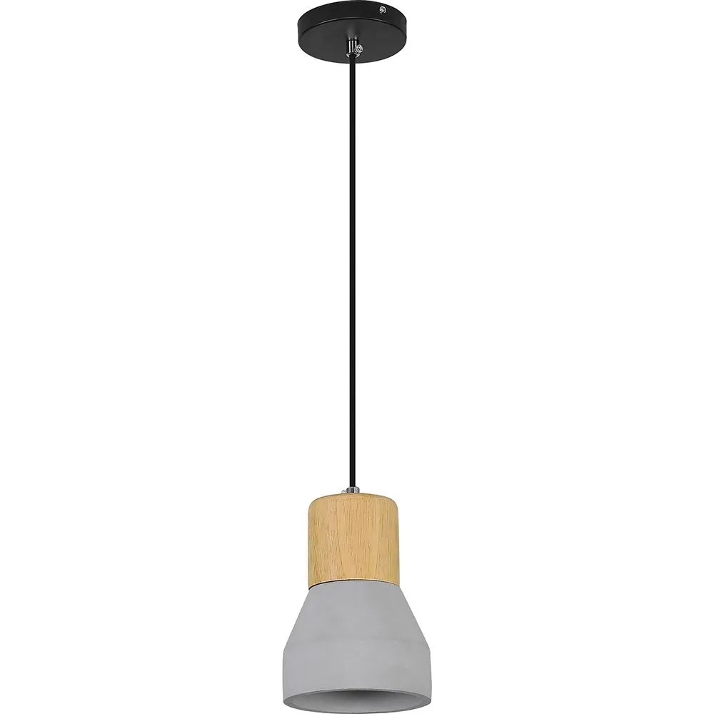 Lampada a soffitto in legno e cemento - Lampada a sospensione in Stile Scandinavo - Minnie image 8