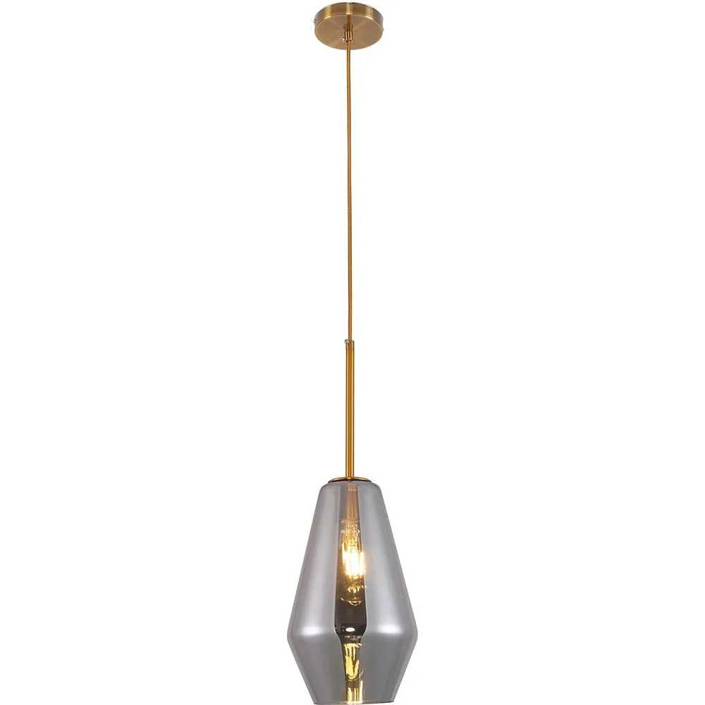 Lampada a soffitto in cristallo - Lampada a sospensione dal design vintage - Alua image 8