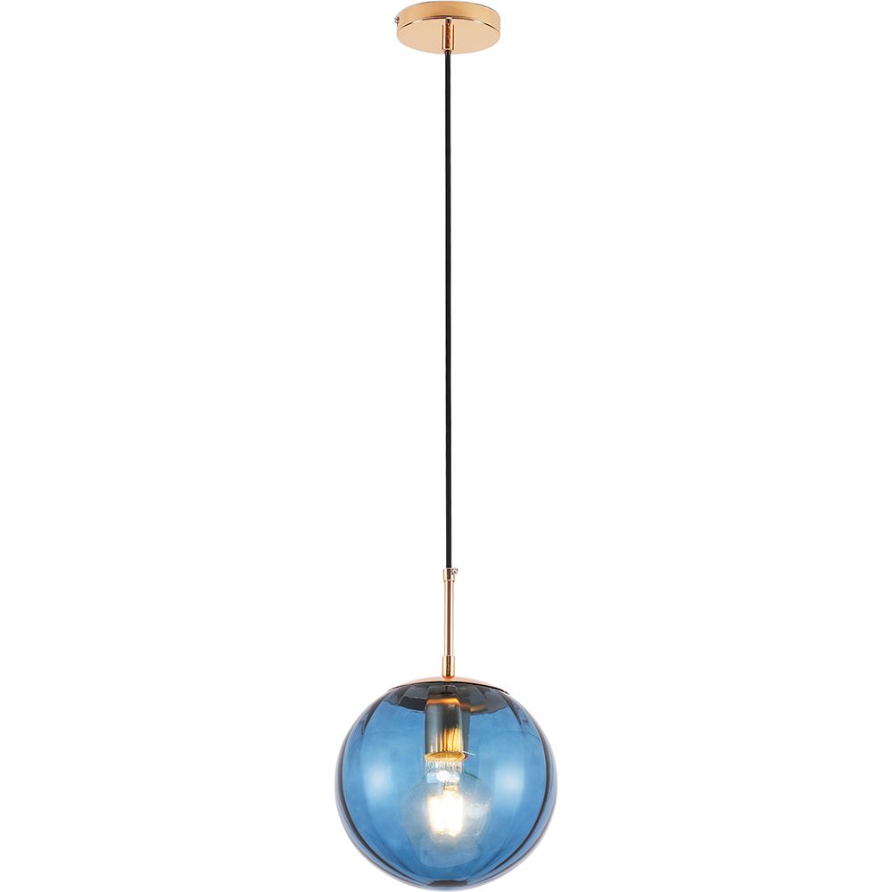 Lampada da soffitto retrò - Lampada a sospensione a sfera colorata - Rumi image 8