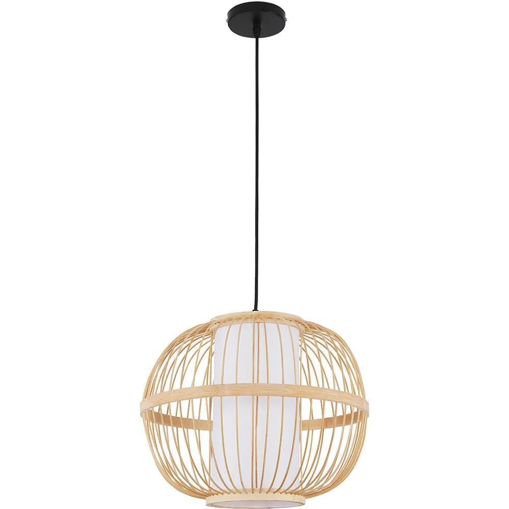 Lampada a soffitto in bambù - Lampada a sospensione in stile Boho Bali - Kaula image 8