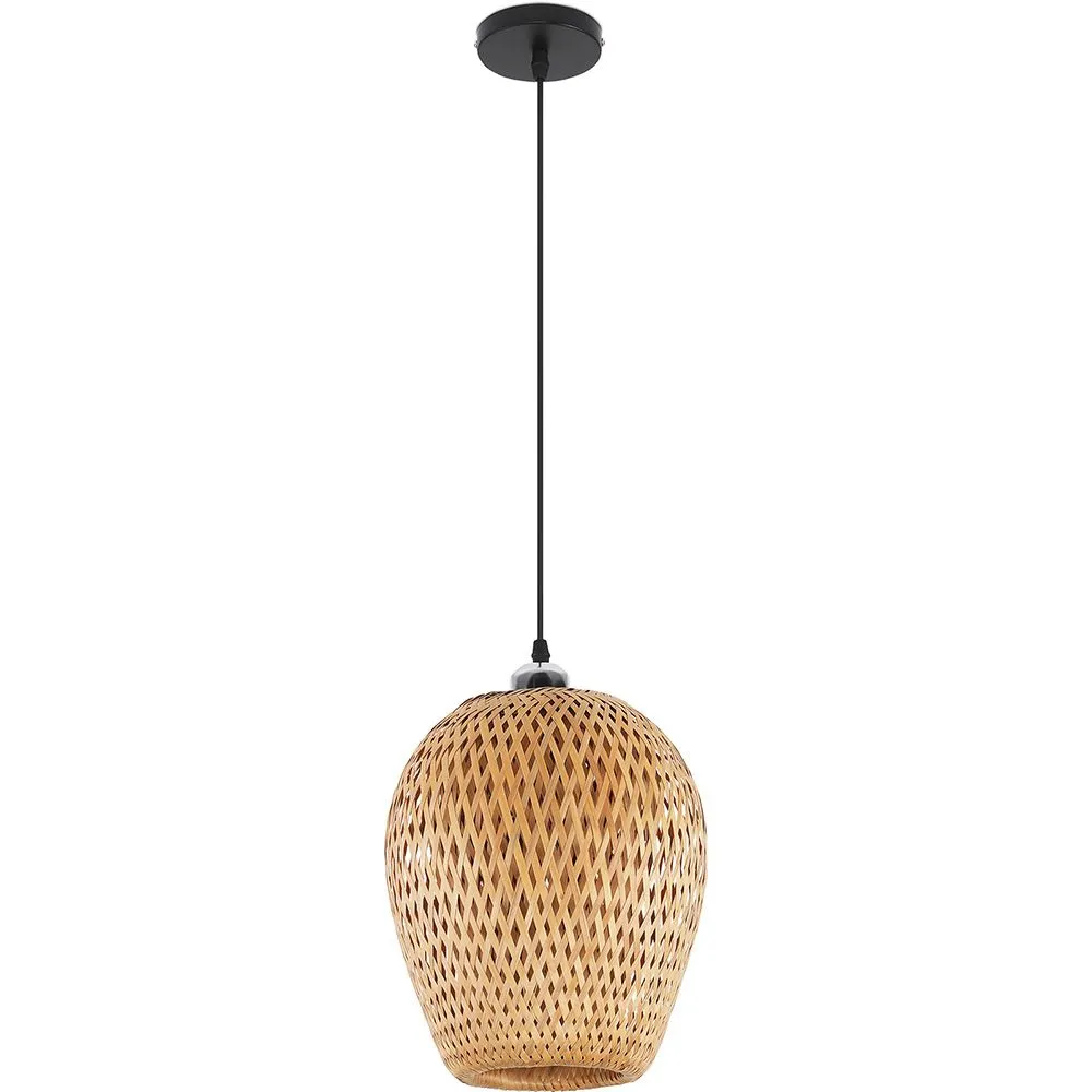 Lampada a Sospensione in Bambù - stile Boho Bali - Gina image 8