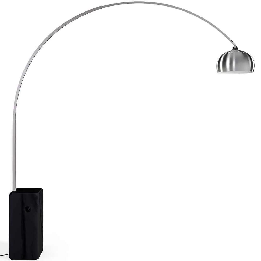 Lampada da Terra con Base in Marmo - Lampada da Salotto - Bow image 8