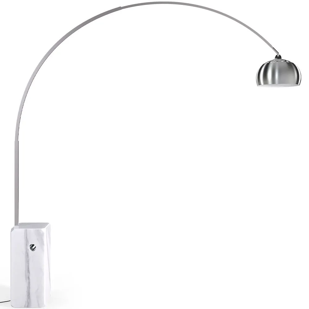 Lampada da Terra con Base in Marmo - Lampada da Salotto - Bow image 8