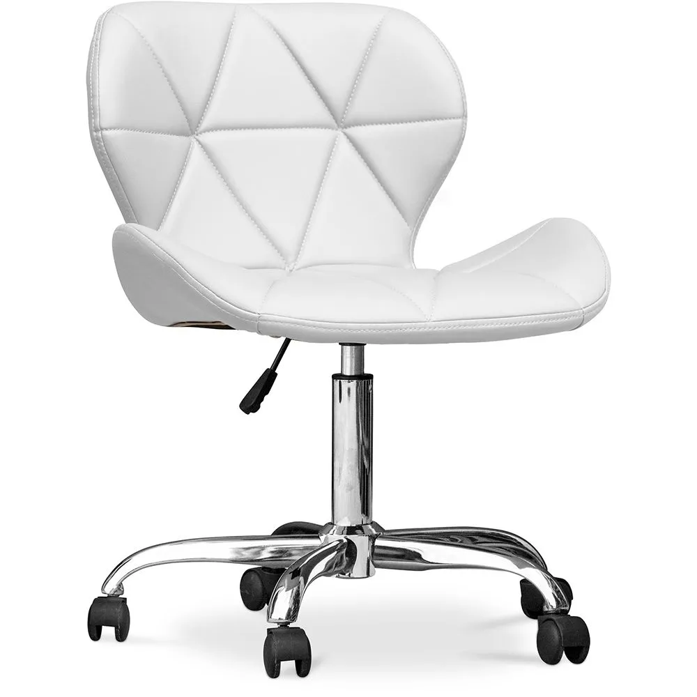 Sedia da ufficio con ruote - Sedia da scrivania girevole - Rivestita in similpelle - Wito image 8