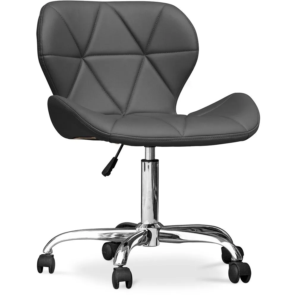 Sedia da ufficio con ruote - Sedia da scrivania girevole - Rivestita in similpelle - Wito image 8
