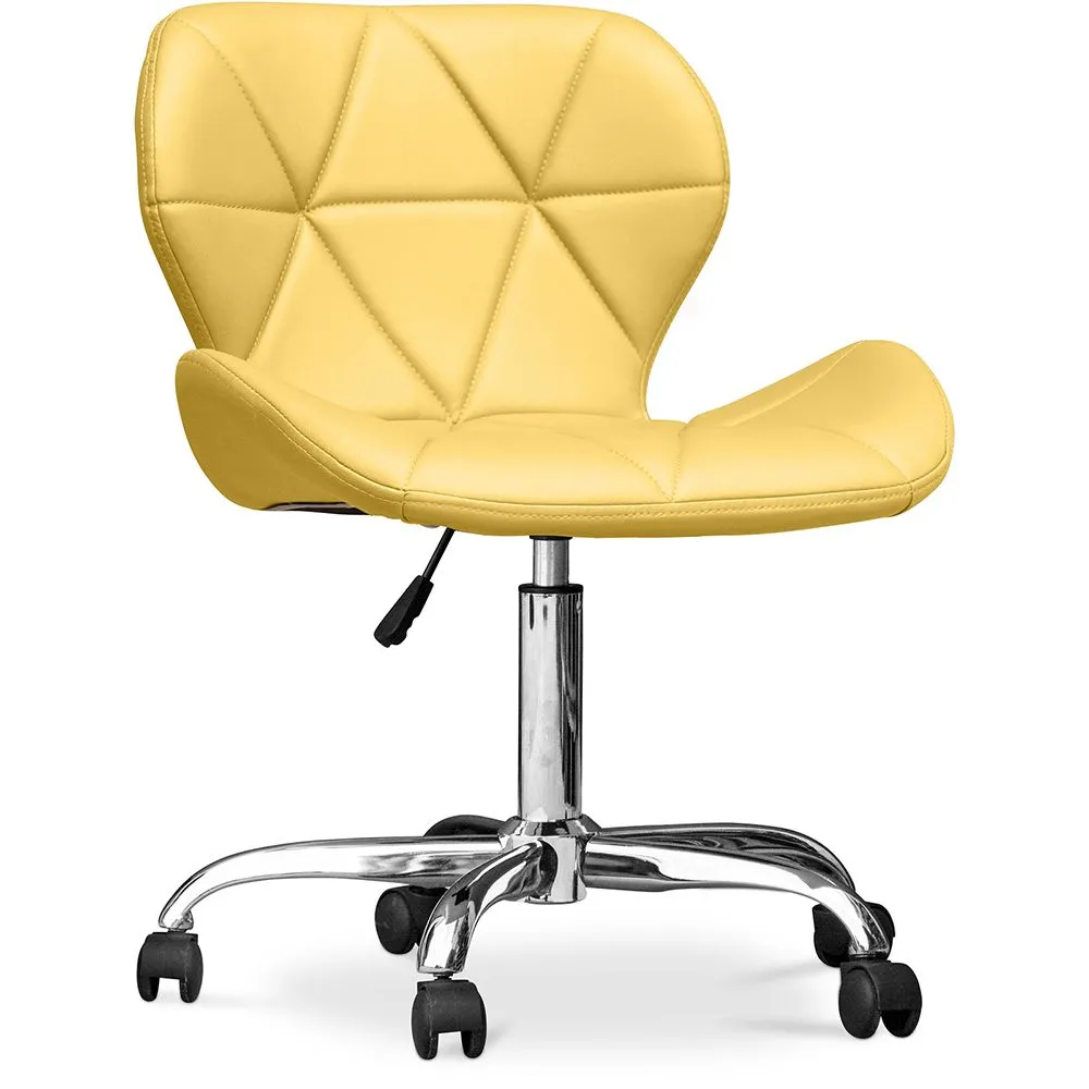Sedia da ufficio con ruote - Sedia da scrivania girevole - Rivestita in similpelle - Wito image 8
