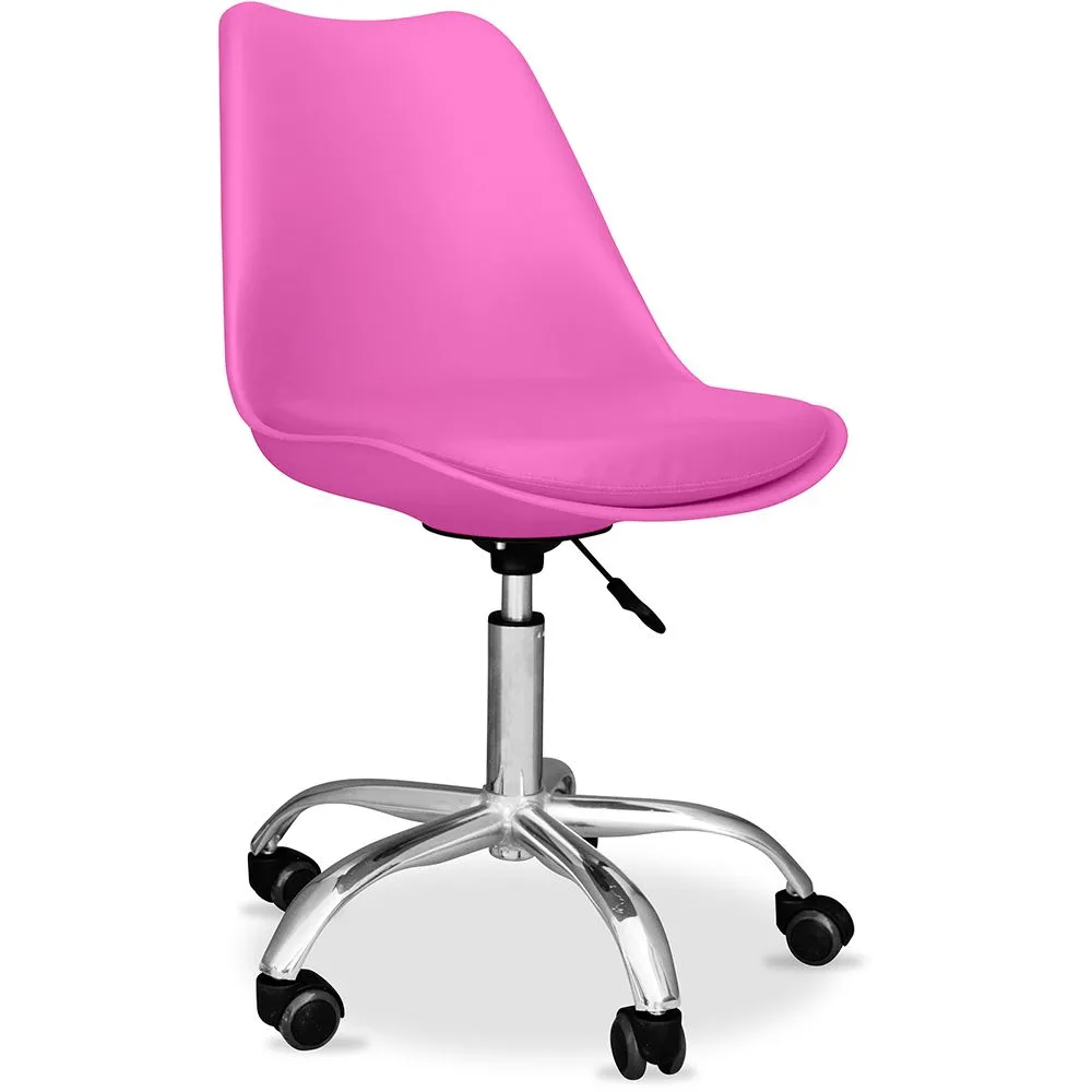Sedia da ufficio con ruote - Sedia da scrivania girevole - Tulip image 8