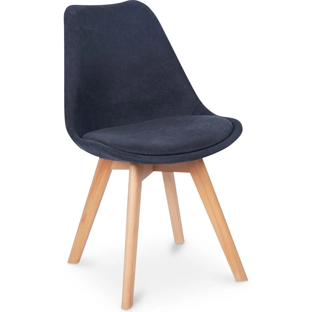 Sedia da pranzo imbottita in tessuto - Stile scandinavo - Denisse image 8