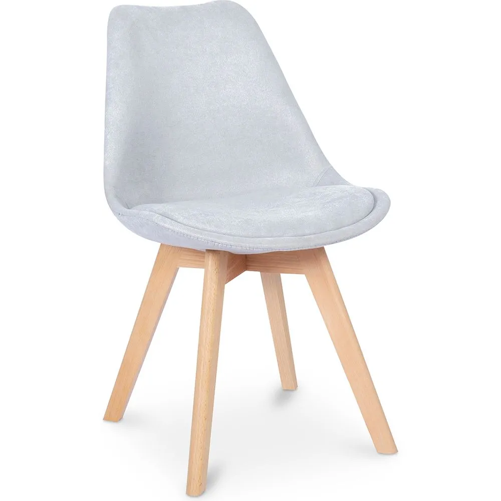 Sedia da pranzo imbottita in tessuto - Stile scandinavo - Denisse image 8