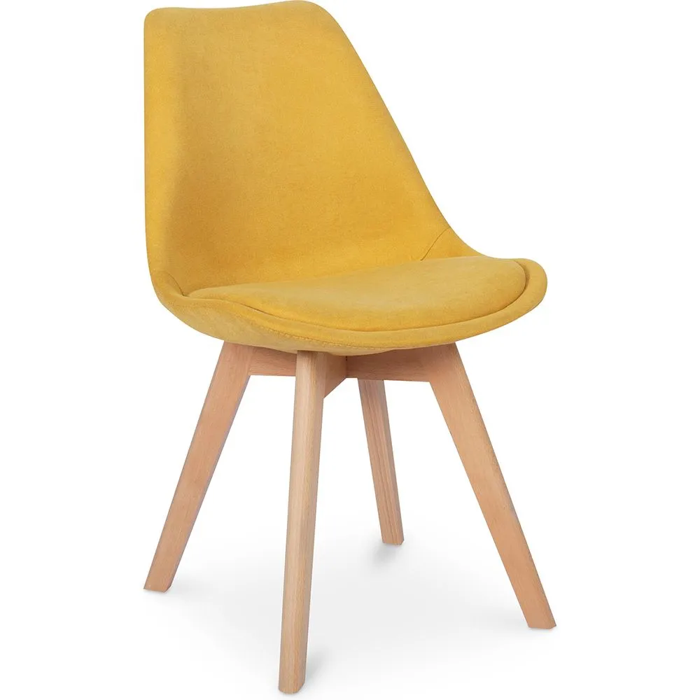 Sedia da pranzo imbottita in tessuto - Stile scandinavo - Denisse image 8
