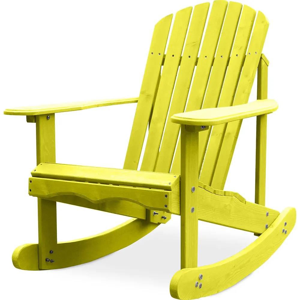 Sedia da esterno con braccioli - Sedia da giardino - Adirondack - Sedia a dondolo in legno - Adirondack image 8