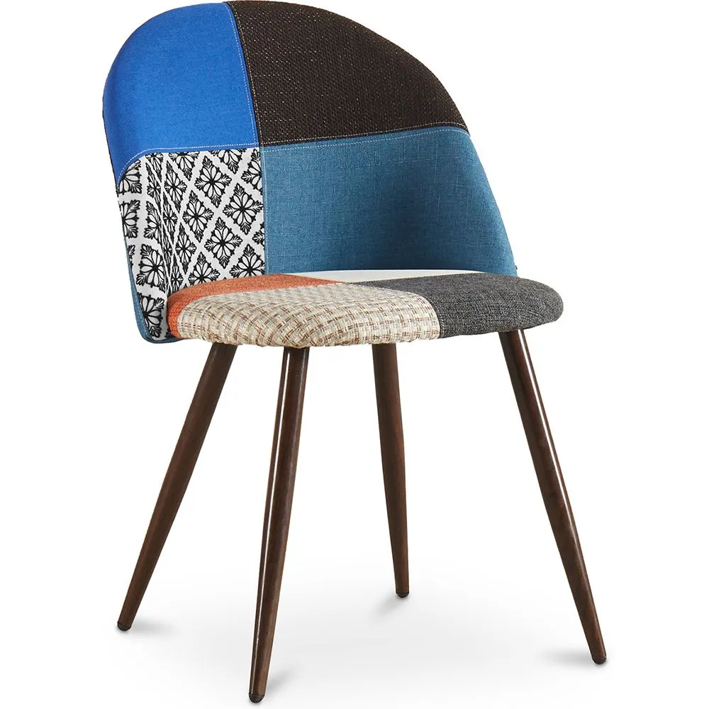 Sedia da pranzo imbottita in patchwork - Stile scandinavo - Pixi image 8