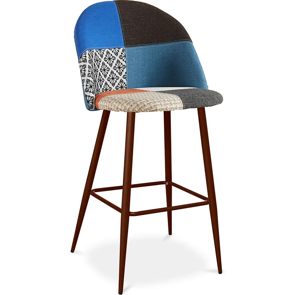 Sgabello Imbottito in Patchwork - Stile Scandinavo - Pixi image 8