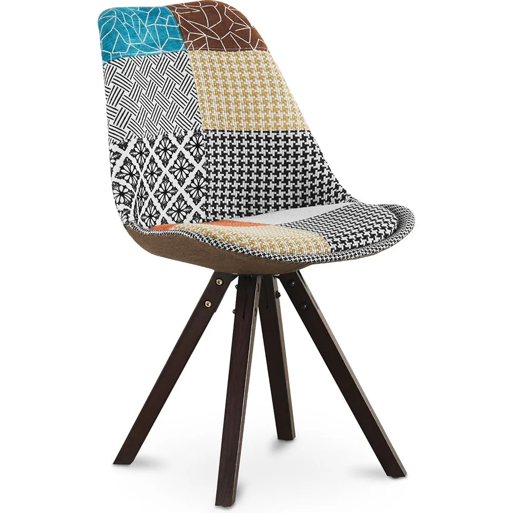 Sedia da pranzo - Rivestita in Patchwork - Patty image 8
