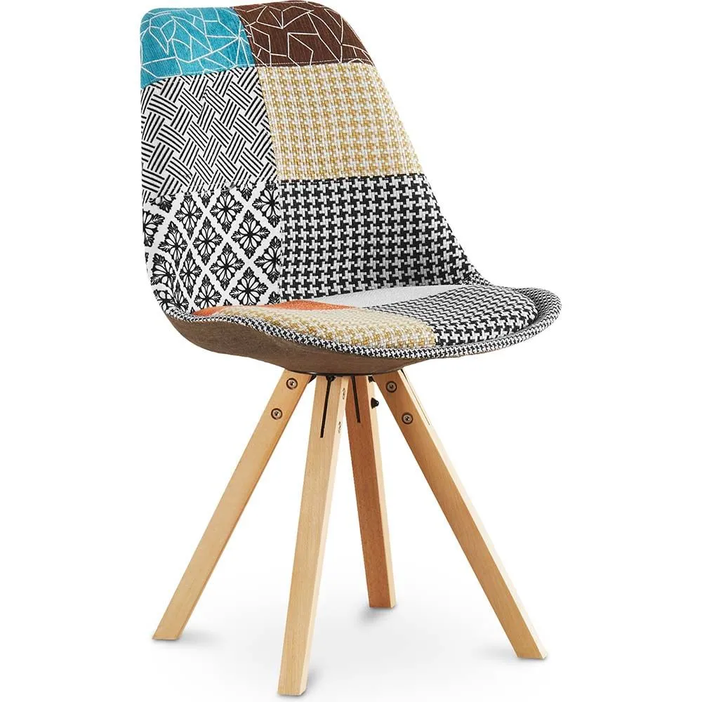 Sedia da pranzo - Rivestita in Patchwork - Patty image 8
