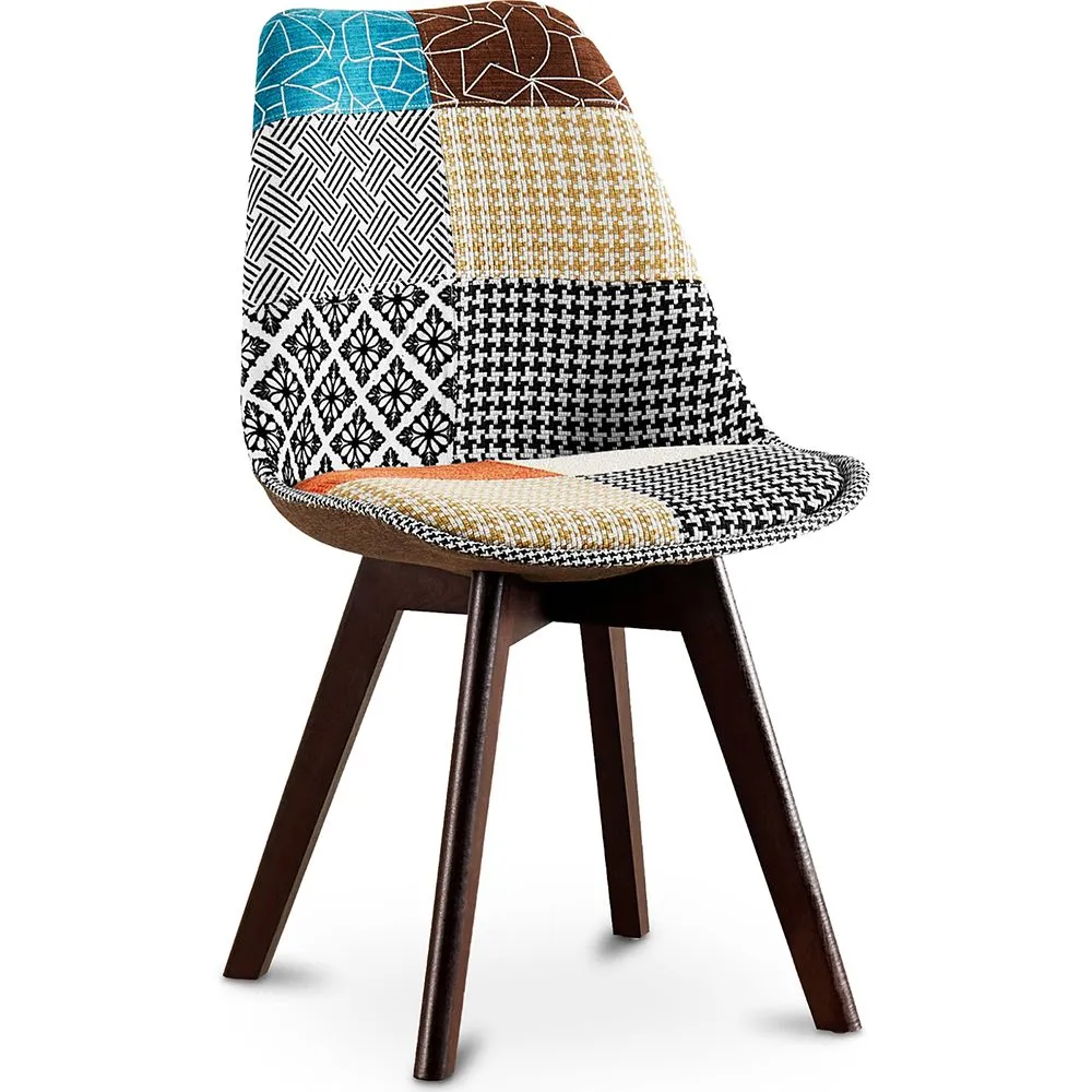 Sedia da pranzo - Rivestita in Patchwork - Patty  image 8