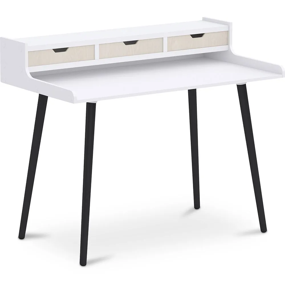 Scrivania in Legno con Cassetti - Stile Scandinavo - Thora image 8