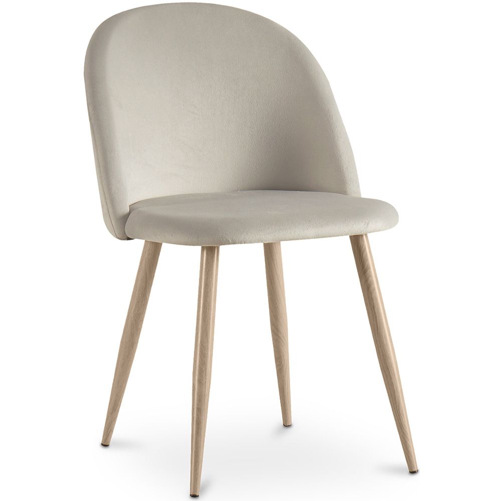 Sedia da pranzo - imbottita in velluto - Stile scandinavo - Evelyne image 8