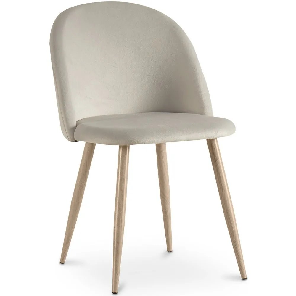 Sedia da pranzo - imbottita in velluto - Stile scandinavo - Evelyne image 8