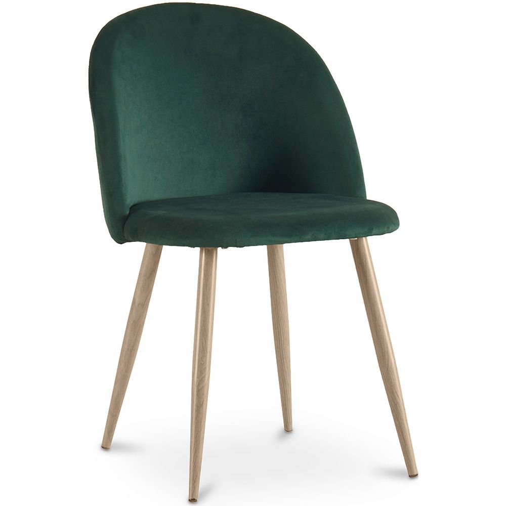 Sedia da pranzo - imbottita in velluto - Stile scandinavo - Evelyne image 8