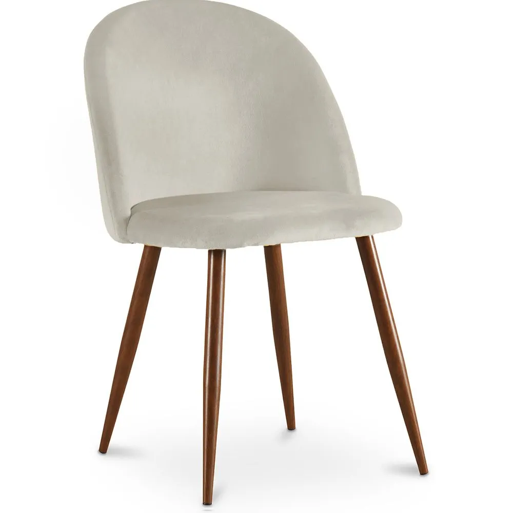 Sedia da pranzo - Rivestita in velluto - Design scandinavo - Evelyne image 8
