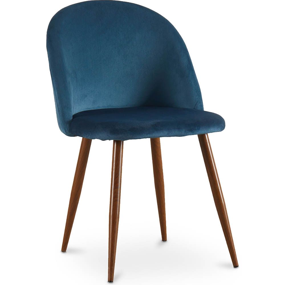 Sedia da pranzo - Rivestita in velluto - Design scandinavo - Evelyne image 8