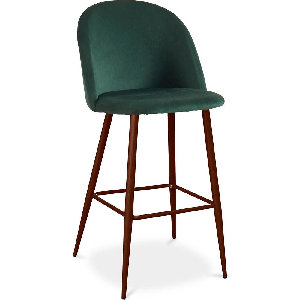 Sgabello imbottito in velluto - Design scandinavo - Evelyne image 8