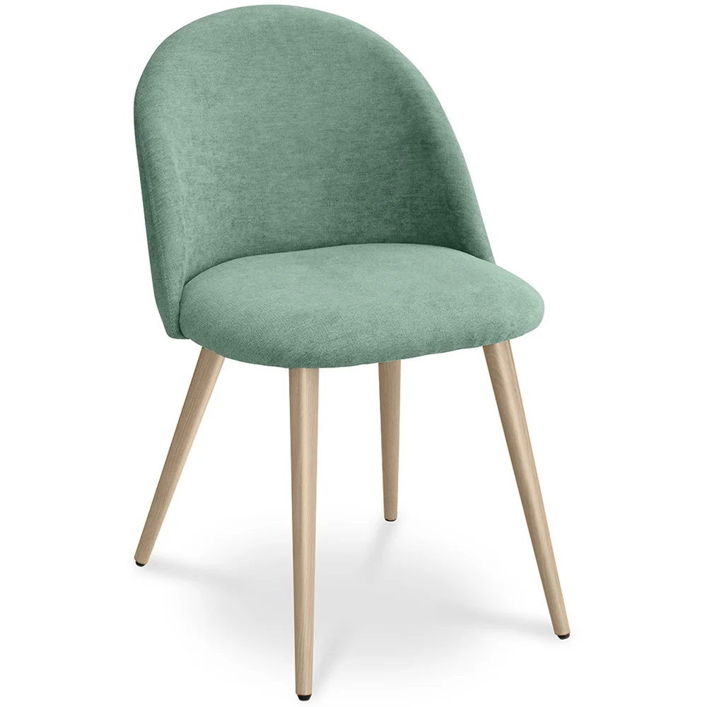 Sedia da pranzo - Rivestita in tessuto - Stile scandinavo - Evelyne image 8
