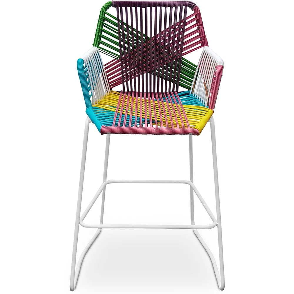 Sgabello in rattan Boho Bali Design - 75 cm - Tale image 8